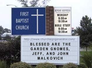 Church sign