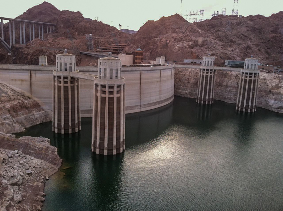 Hoover Dam, May 1, 2015, elevation 1078.93