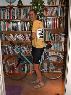 me standing with bike after race