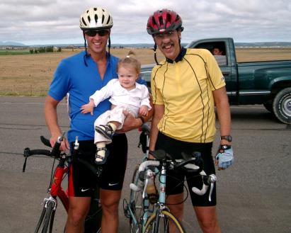 Jaime, Gianna and I with our bikes