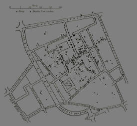 John Snow's Map of London Cholera Epidemic