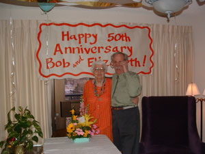Mother and Father at their anniversary party