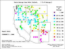 Snowpack map