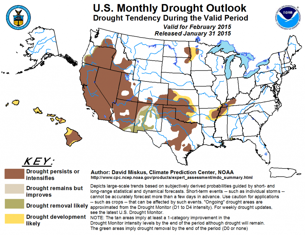 February 2015 drought outlook