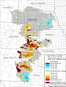 Ogallala Aquifer depletions