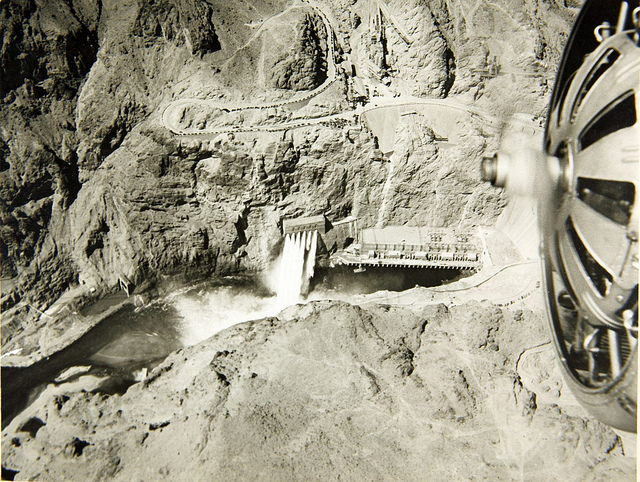 Aerial View of Hoover Dam, Col. Coyle served with the Marines in WWI and worked for Douglas prior to his service in WWII, Col. Coyle served with the Marines in WWI and worked for Douglas prior to his service in WWII, courtesy SDASM