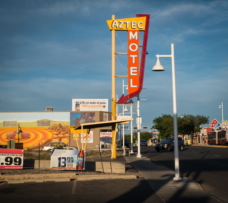 Aztec Motel sign, Albuquerque, New Mexico, May 2014