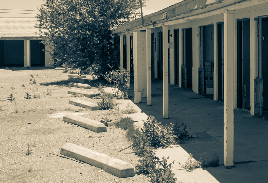 Ruins of the Desert Sun Motel on old 66, Grants, NM