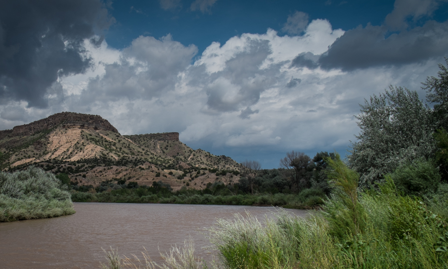 Rio Grande at Buckman, near Santa Fe, New Mexico, July 2014