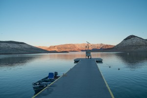 Sunset over Boulder Harbor, Lake Mead, February 2015