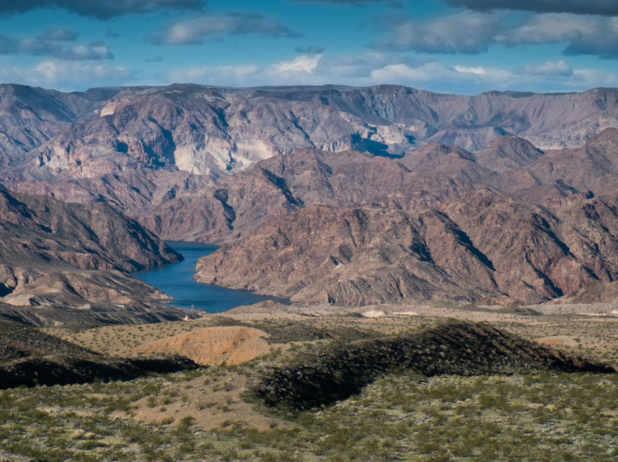 Colorado River, south of Hoover Dam from Arizona side, February 2015