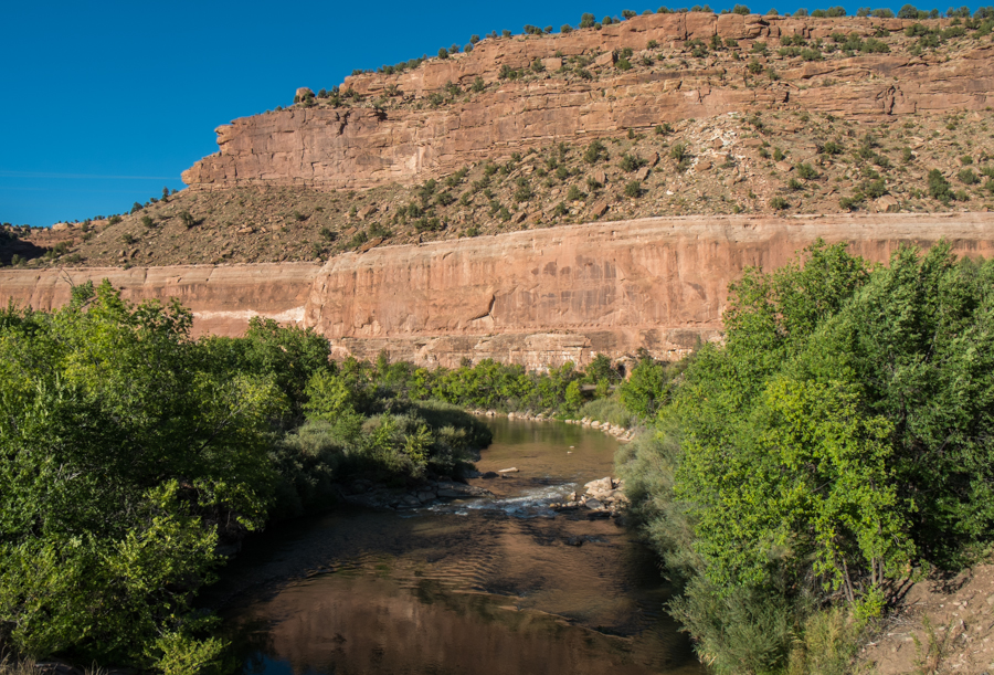 Downstream from Naturita, western Colorado