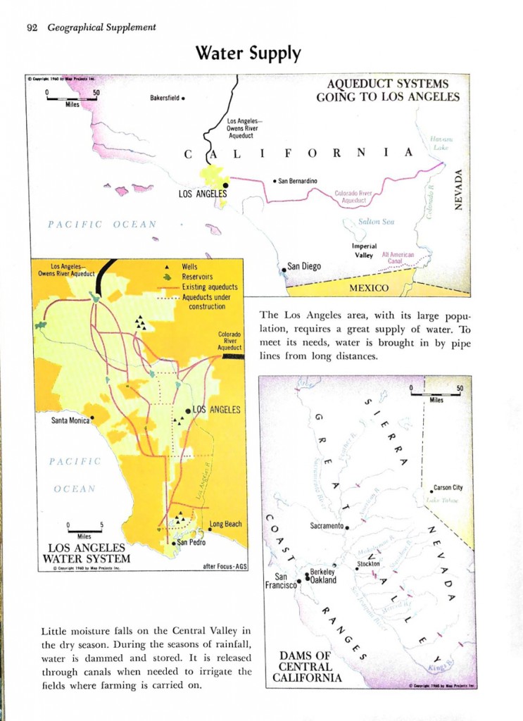 California Water Supply, from "The Golden Book of California," Golden Press, 1961