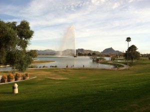 Fountain Hills, Maricopa County northeast of Phoenix, February 2015