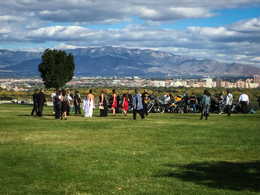 Bandidos wedding, Pat Hurley Park, Albuquerque
