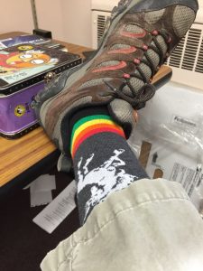 one of my rainbow unicorn socks