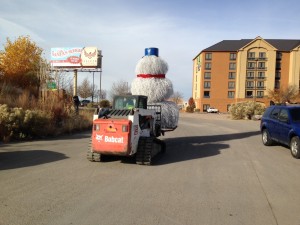 Tumbleweed Snowman, December 2014