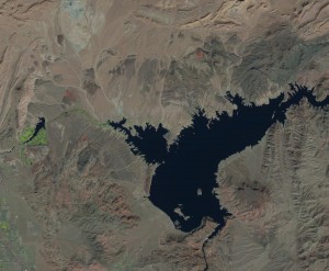 Landsat image of Lake Mead, May 3, 2000