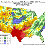 February precip anomalies, courtesy PRISM