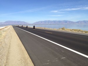Antelope Island Causeway, Great Salt Lake, October 2012