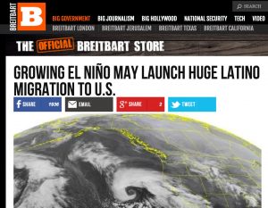 Breitbart even managed to make El Niño about race