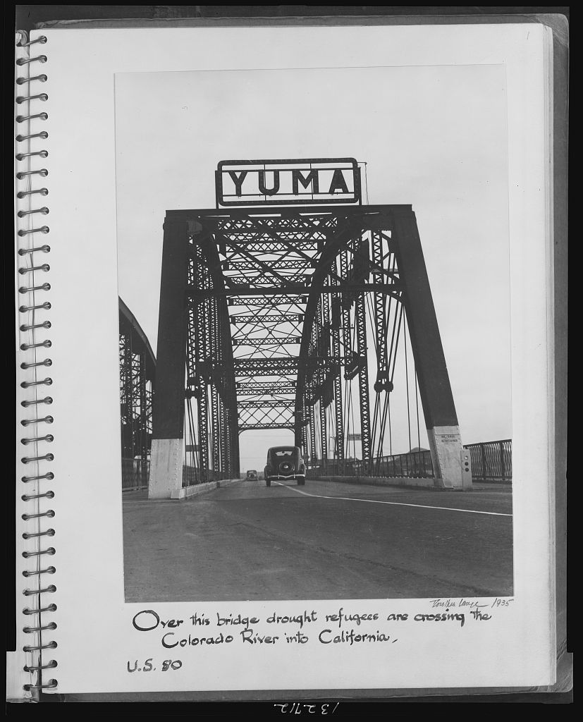Dorothea Lange, Yuma crossing, 1935