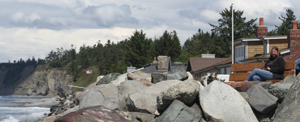 Lissa at the beach, Whidbey Island, May 2013