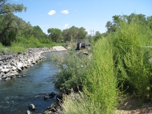 Albuquerque sewage treatment plant outfall