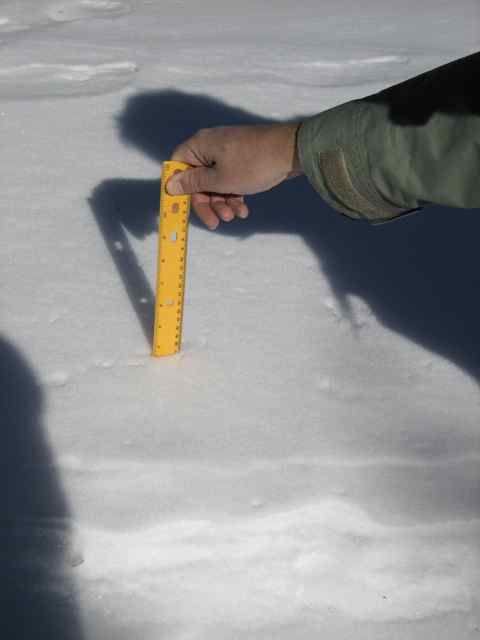 Measuring the snow