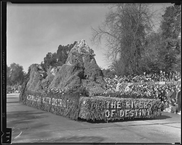 Metropolitan Water District 1935 Rose Parade float, courtesy UCLA Library