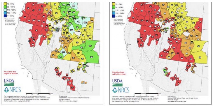 The interior West’s disappearing snowpack – jfleck at inkstain