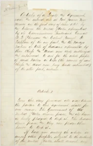 Handwritten text of Navajo Treatly